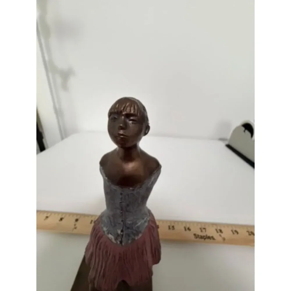 Vintage ALVA S EYLANBEKOV 93 ballerina sttue, bronzed composity, signed